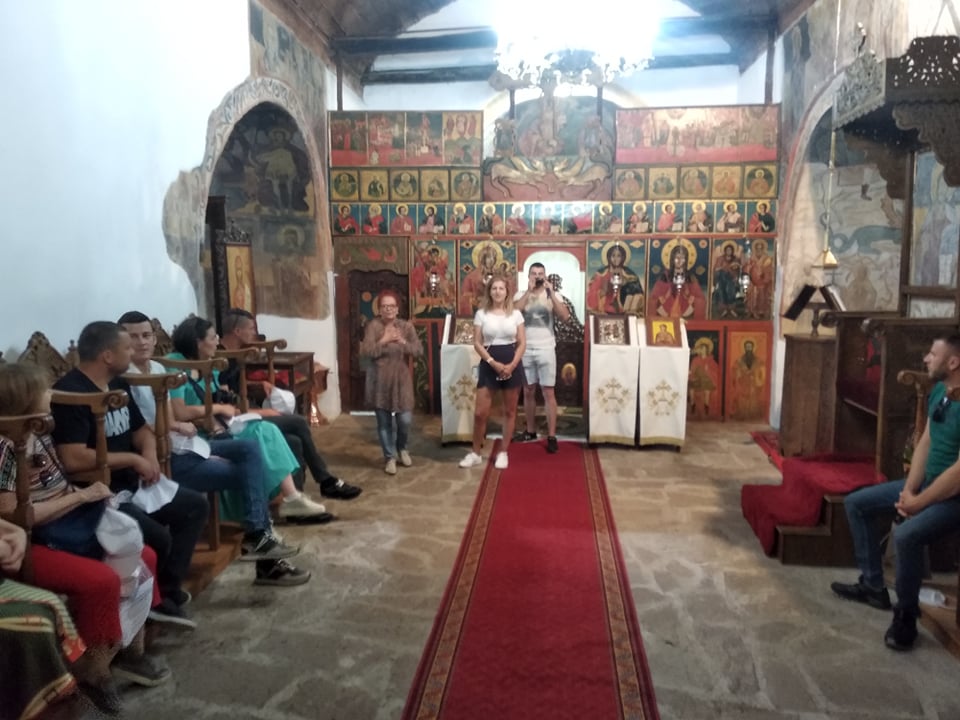 Croatian guests in the Church of St. Friday in Breznik Croatian guests in the Church of St. Friday in Breznik